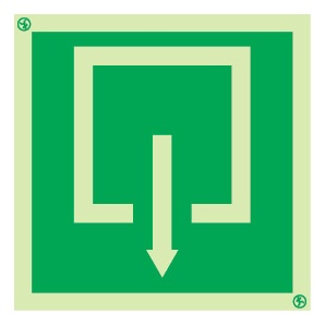 Signalisation drapeau, f0461, PVC photoluminescent