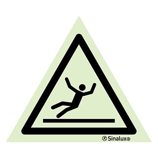 [F3210F01501PRFR] Signalisation une face, signal de danger – surface glissante, PVC photoluminescent (150x150)
