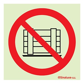 Signalisation une face, f6502, PVC photoluminescent