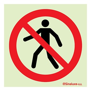 Signalisation une face, f6505, PVC photoluminescent