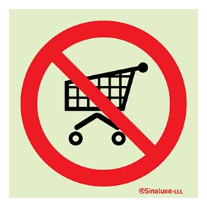 Signalisation une face, f6506, PVC photoluminescent