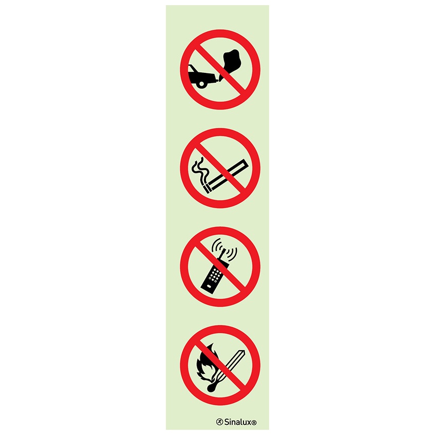 [F4372F07301POFR] Signalisation une face, f4372, PVC photoluminescent