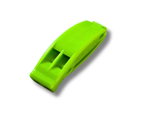 Sifflet d'évacuation, vert